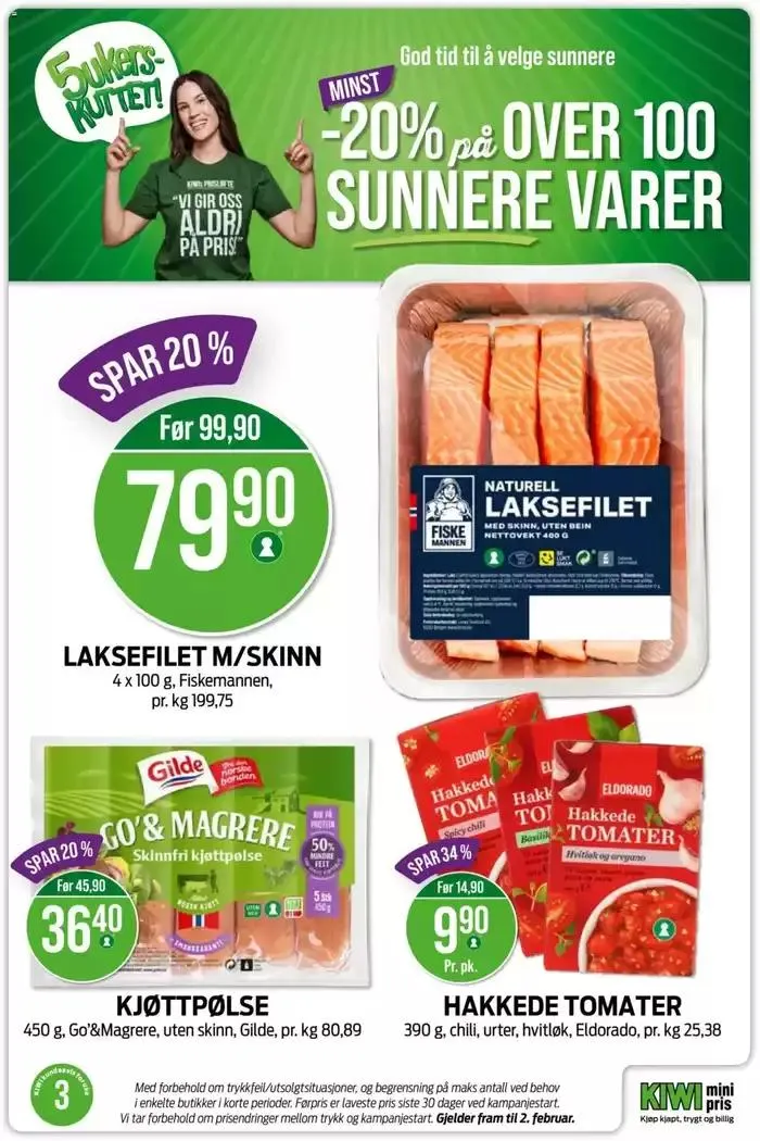 Kiwi Kundeavis fra 13. januar til 19. januar 2025 - kundeavisside 12