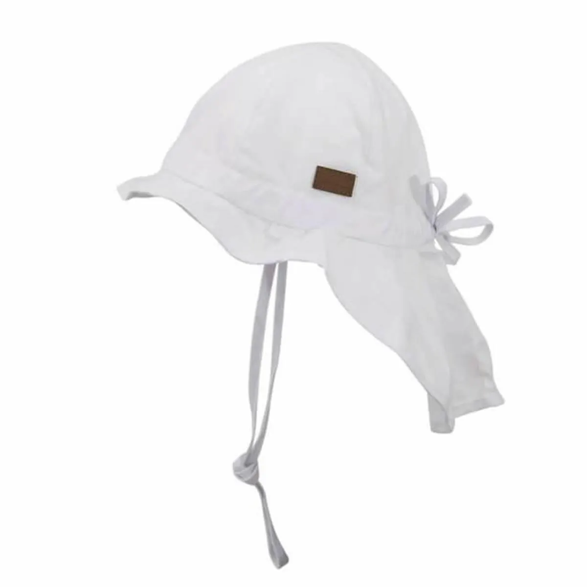 Melton | Solhatt med lang nakkeskygge | Hvit