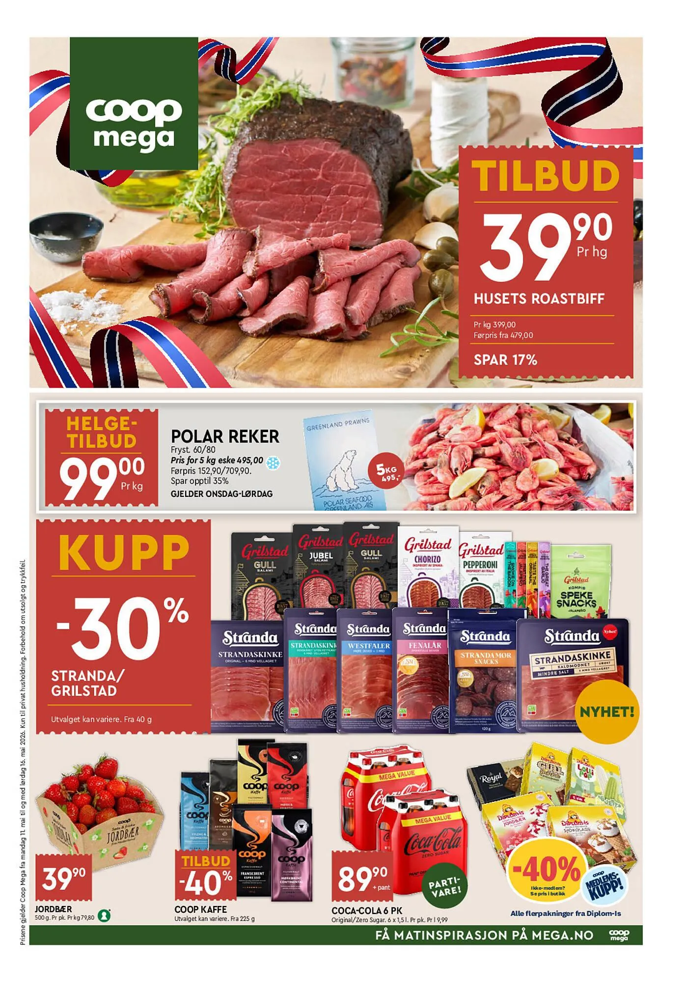 Coop Mega kundeavis fra 10. mai til 16. mai 2026 - kundeavisside 1