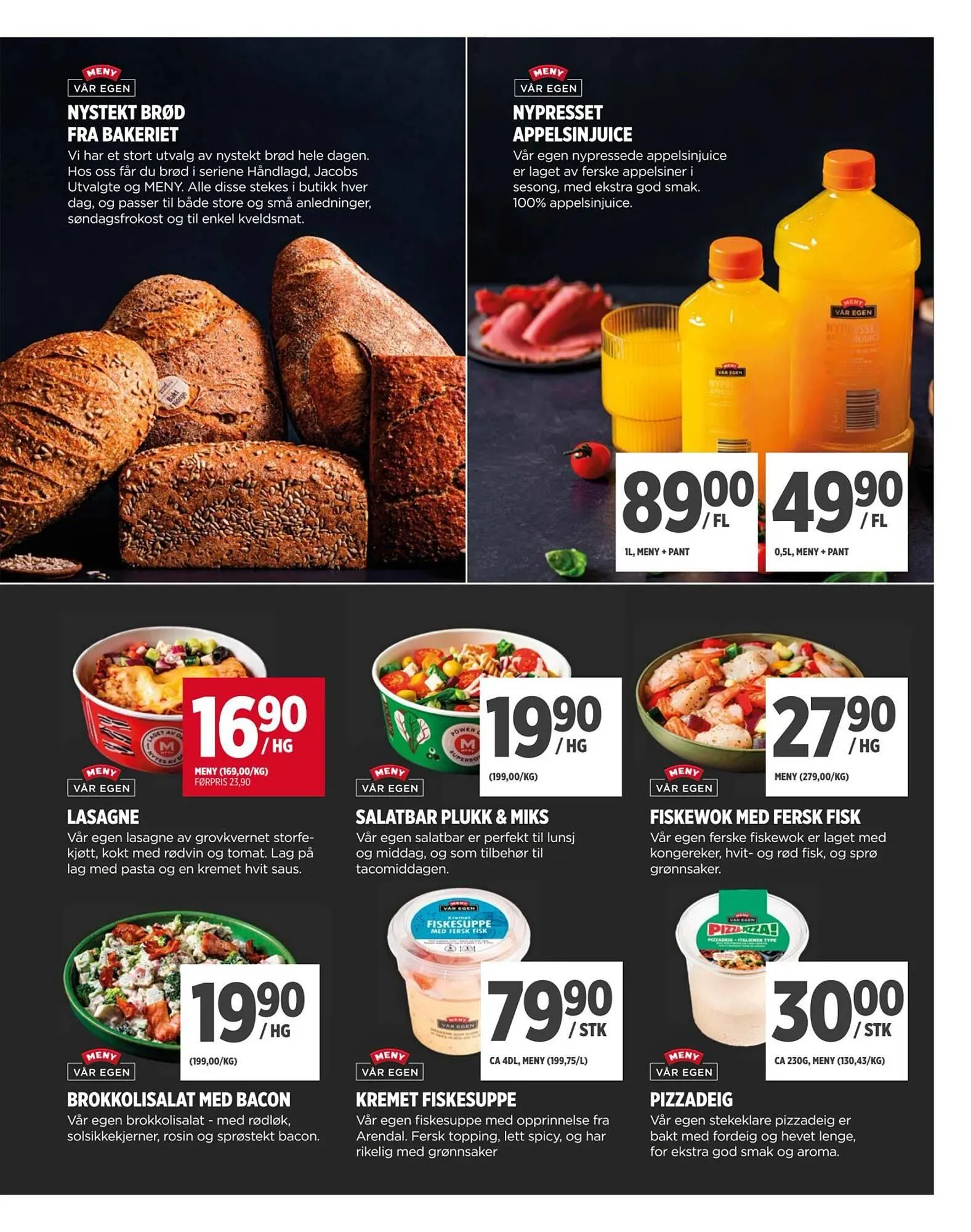 Meny kundeavis fra 15. mars til 19. mars 2026 - kundeavisside 5