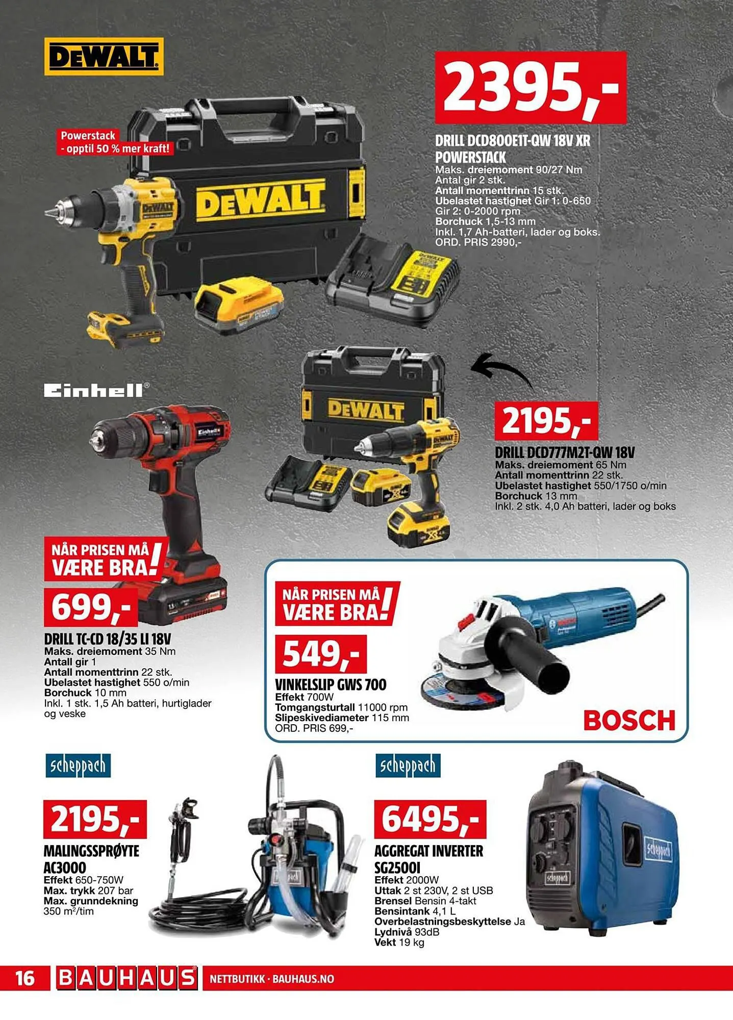 Bauhaus Kundeavis fra 3. september til 1. oktober 2023 - kundeavisside 16