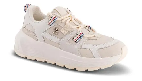 Tommy Hilfiger Damesko med snøre Hvit FW0FW07674AEF