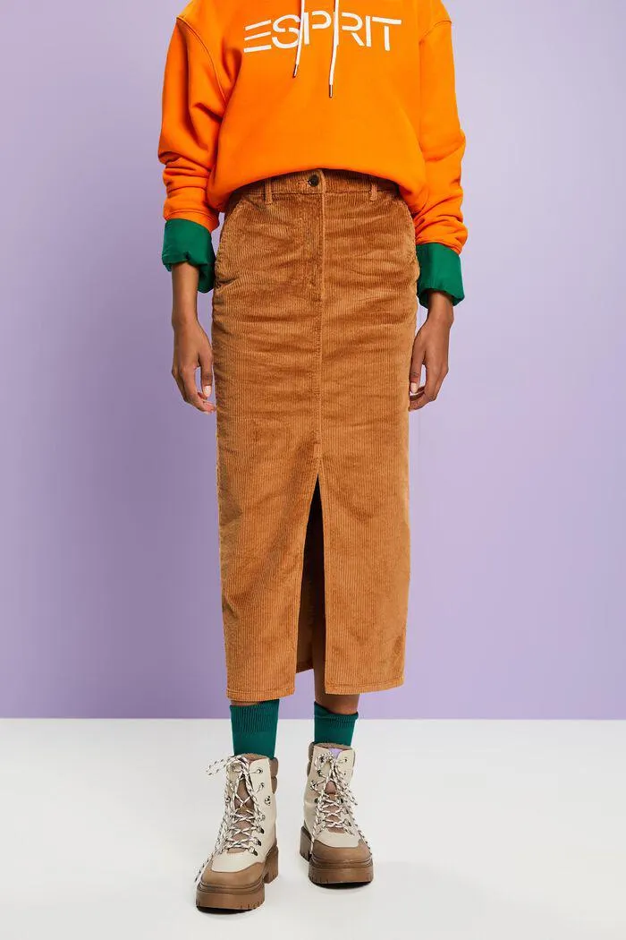 Corduroy Pencil Skirt