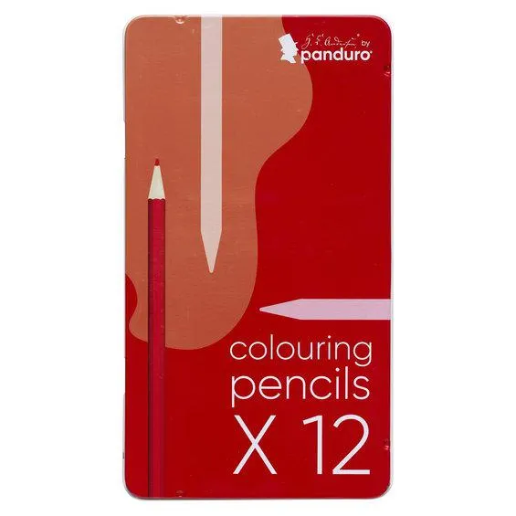 H.C. Andersen-sett med fargeblyanter – 12 fine voksbaserte fargeblyanter