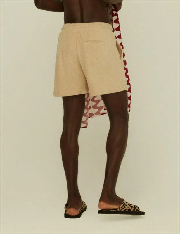 Beige Terry Shorts