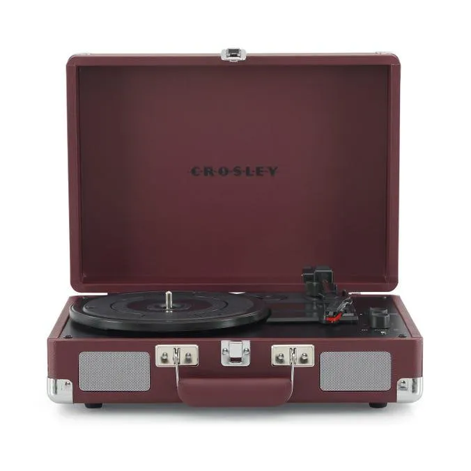 Crosley Cruiser Plus - Burgundy - Med Bluetooth