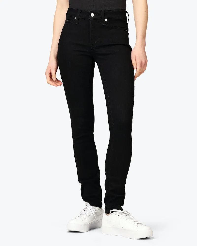 Mid Rise Skinny Svart Jeans