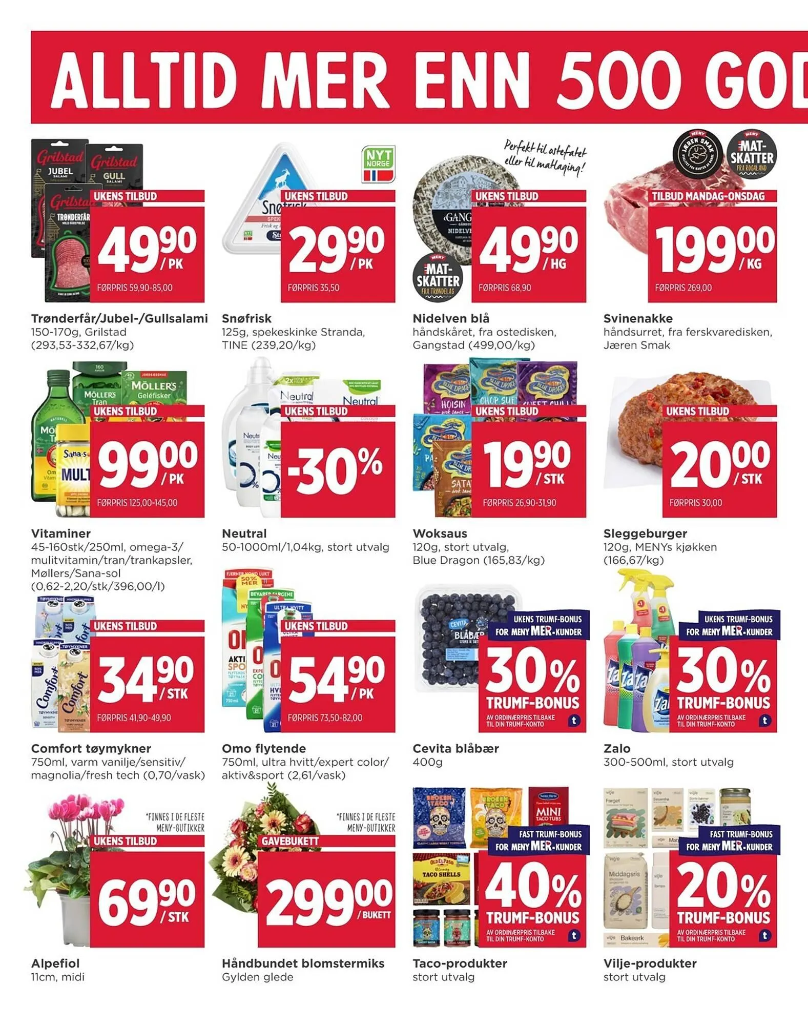Meny kundeavis fra 19. januar til 24. januar 2026 - kundeavisside 2