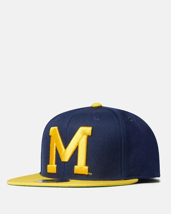Michigan Wolverines Team 2 Tone 2.0 fitted caps