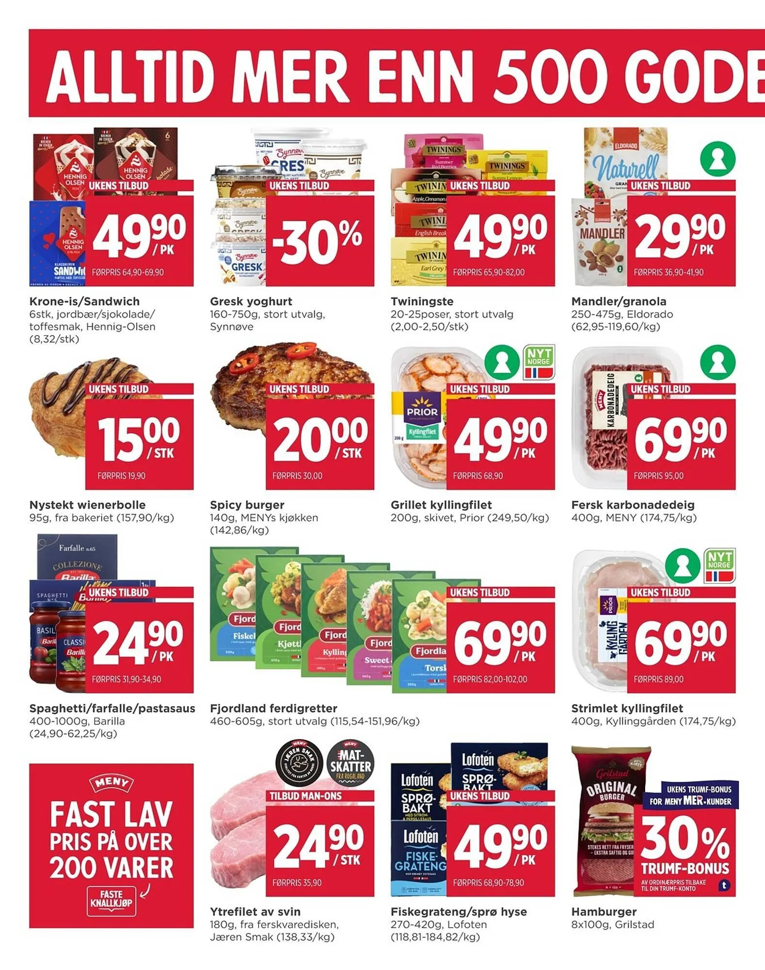 Meny kundeavis fra 2. februar til 7. februar 2026 - kundeavisside 2