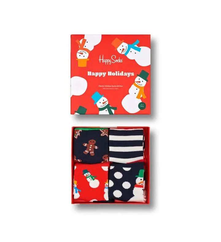 Kids 4-Pack Holiday Socks Gift Set