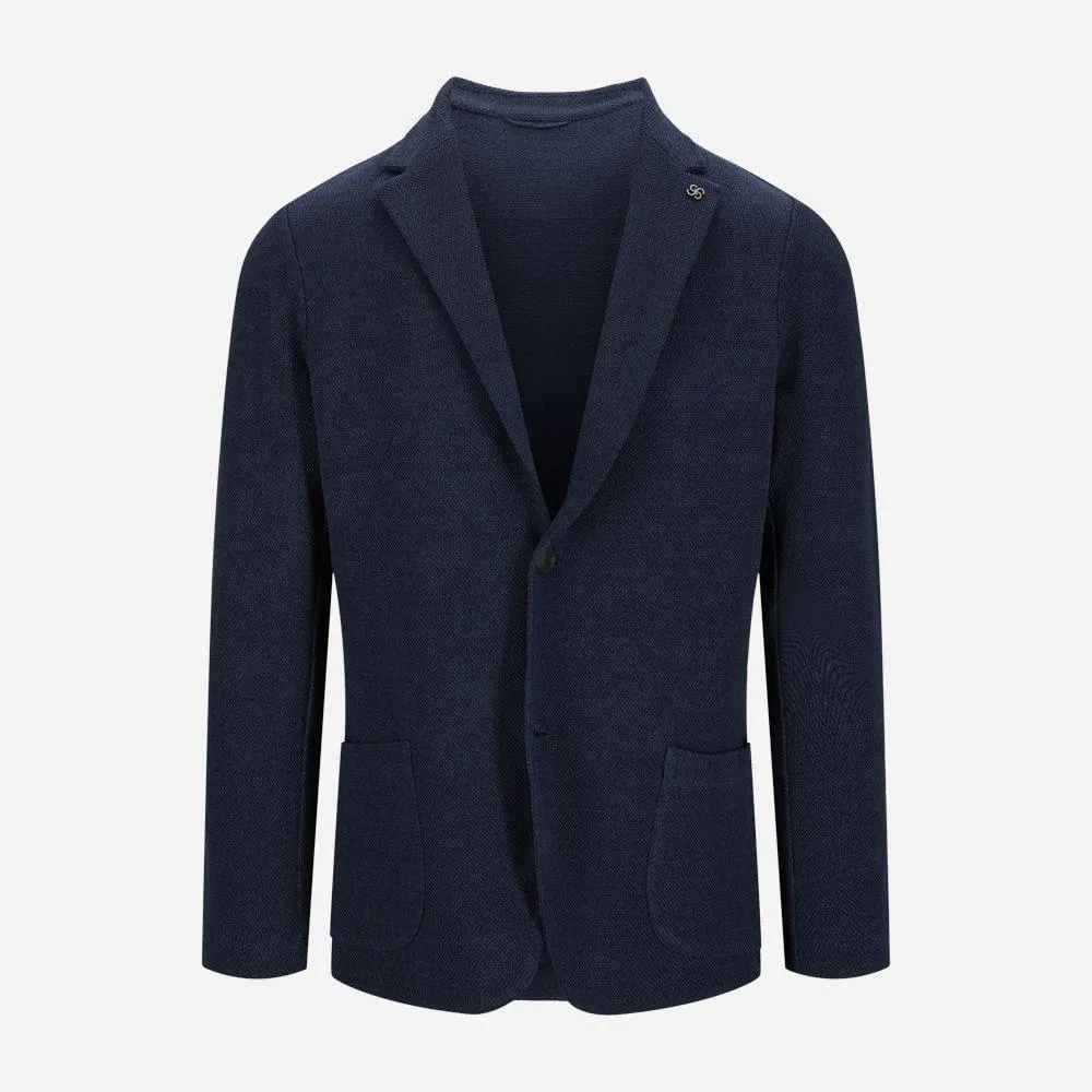 Blazer Jacket Cotton-Linen - Navy