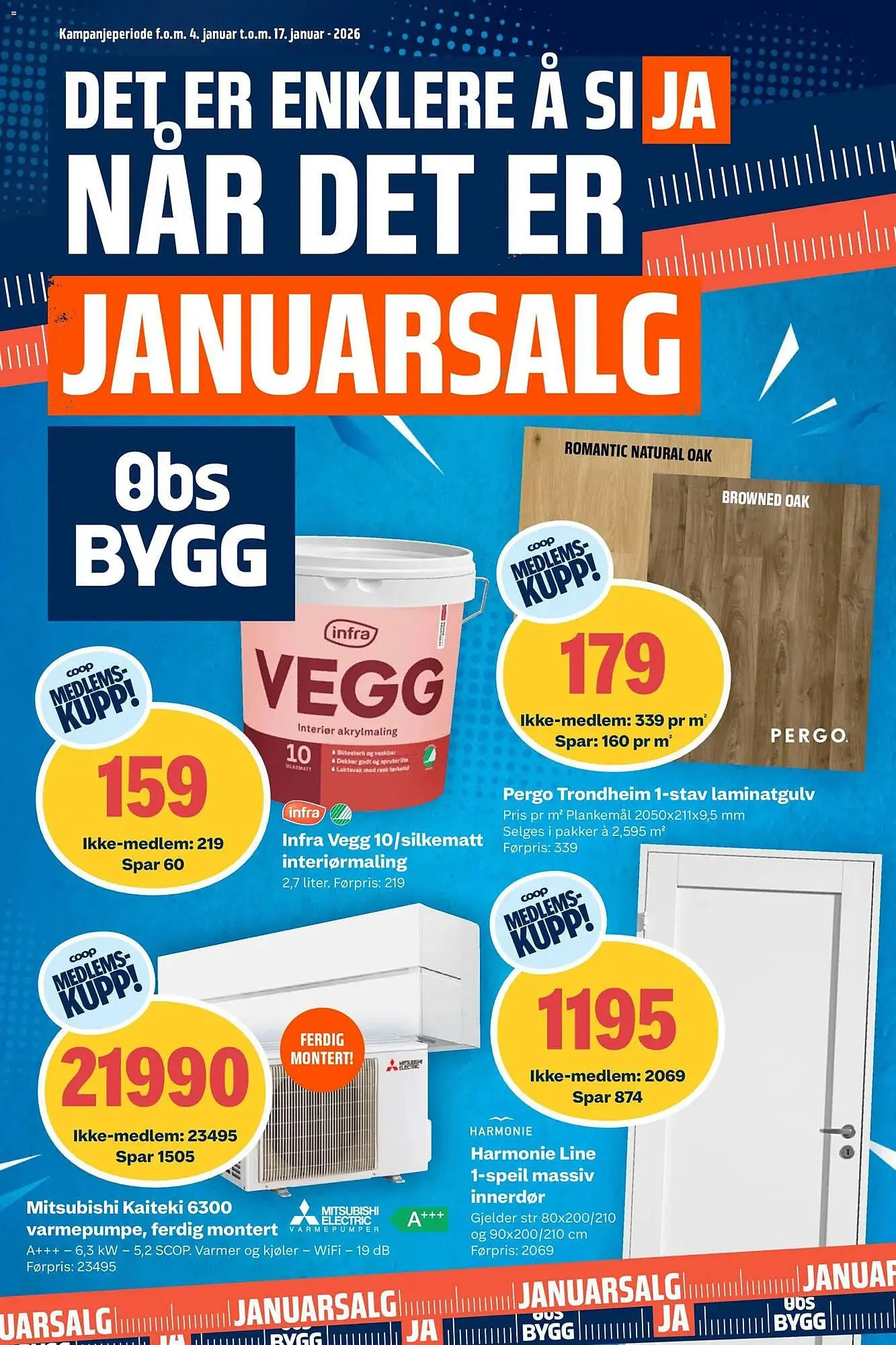 Obs Bygg kundeavis fra 4. januar til 17. januar 2026 - kundeavisside 1