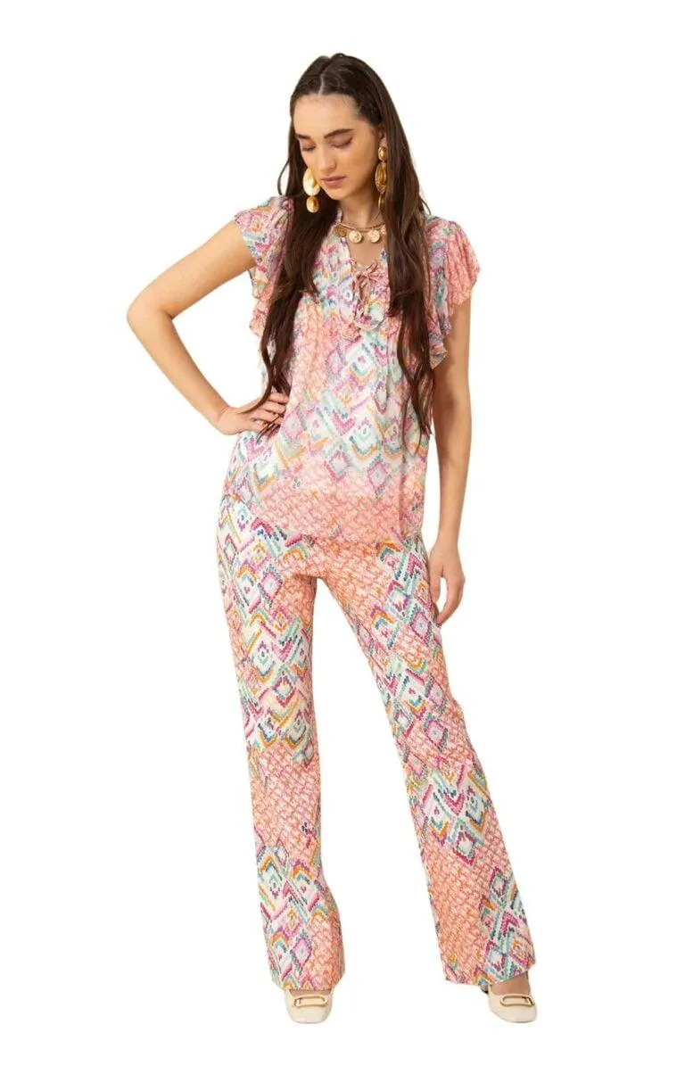 Hadley Pintuck Top – Oransje