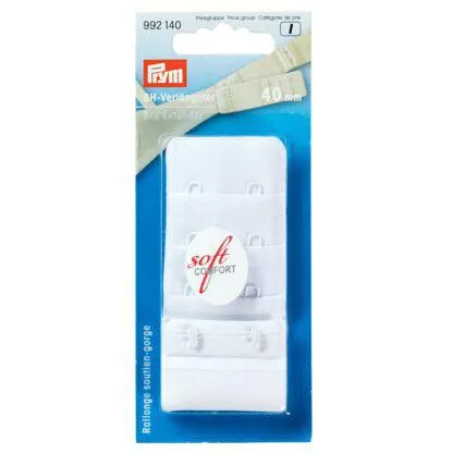 Prym BH-forlenger, 2 hekter, bred 40mm