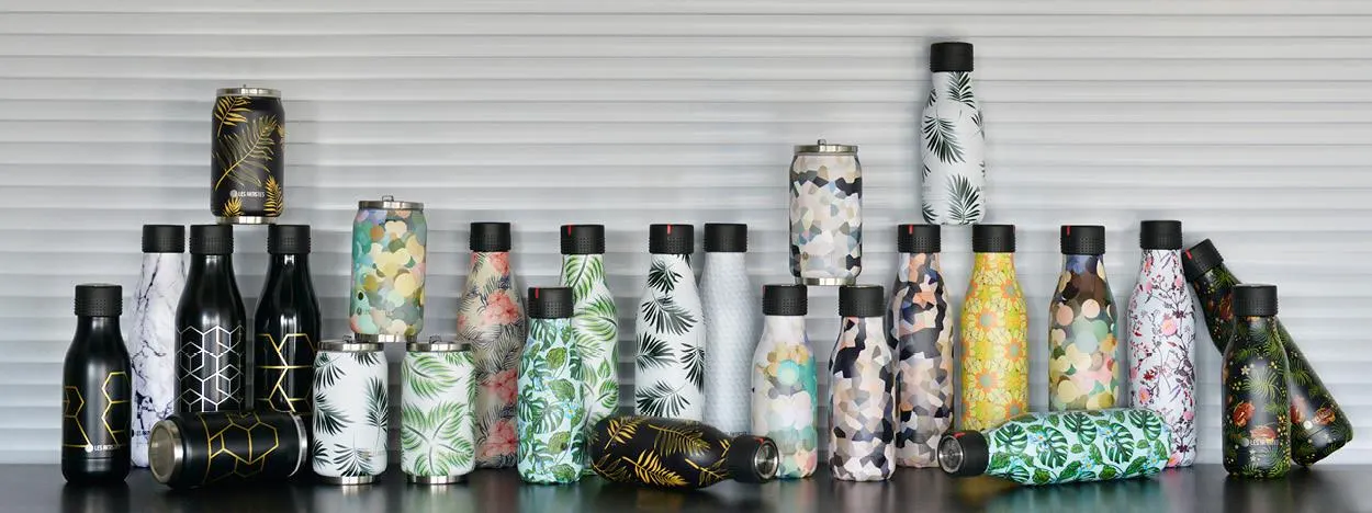 Bottle Up Design termoflaske 0,5L grønn/hvit