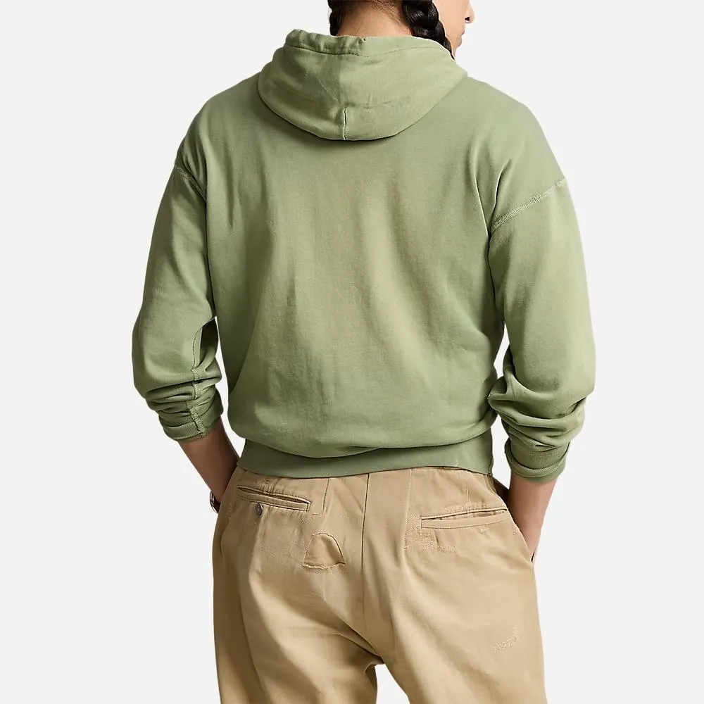 Vintage Fit Spa Terry Hoodie - Cargo Green