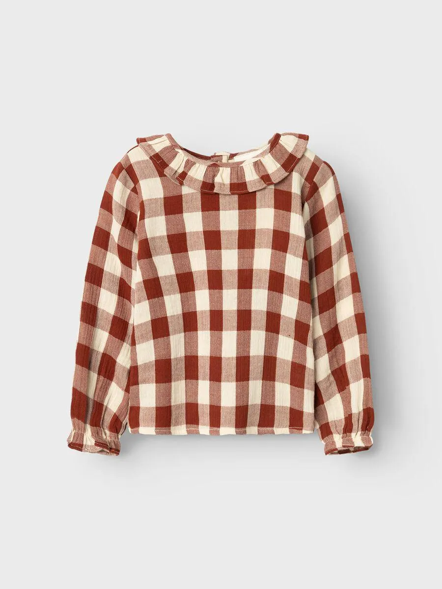 RUTETE LANGERMET SKJORTE