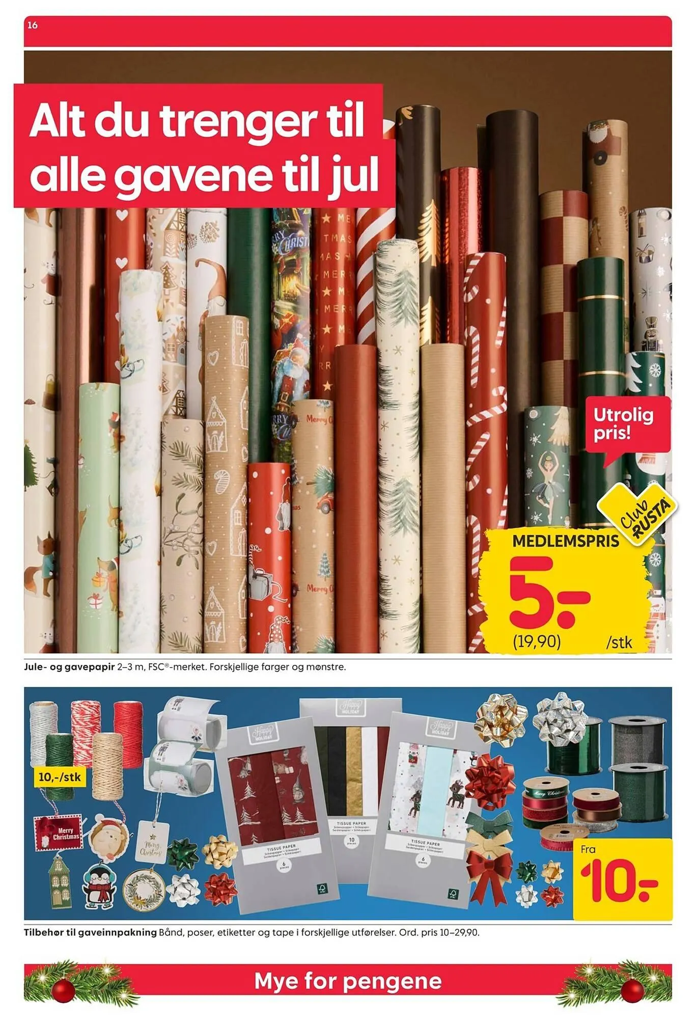 Rusta kundeavis fra 8. desember til 14. desember 2025 - kundeavisside 16