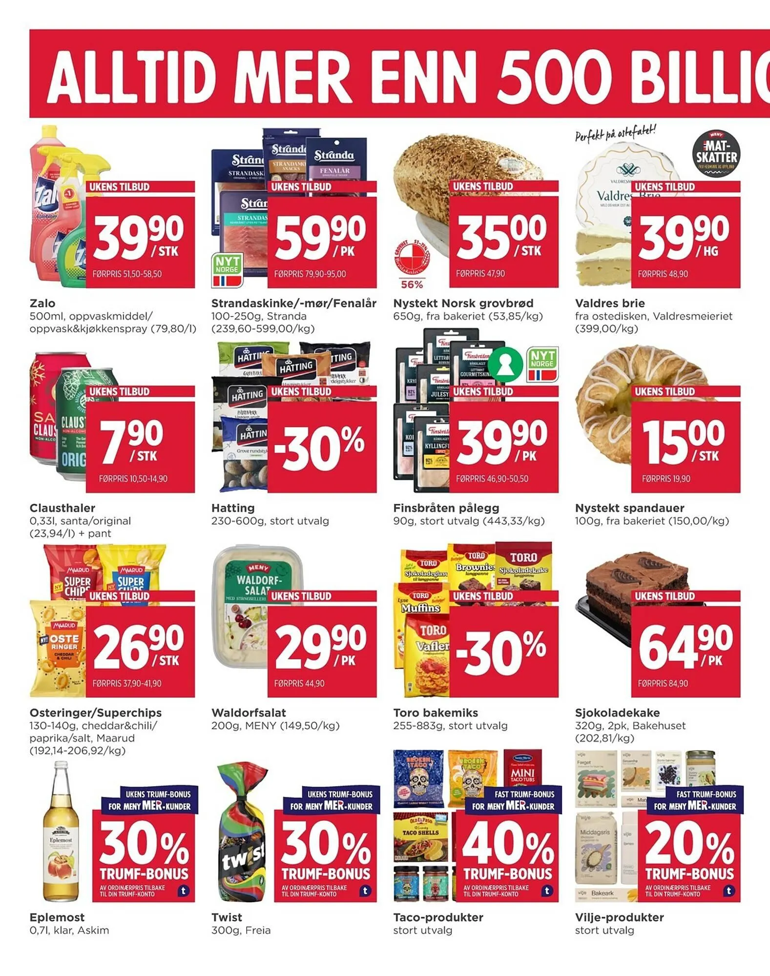 Meny kundeavis fra 30. november til 6. desember 2025 - kundeavisside 6