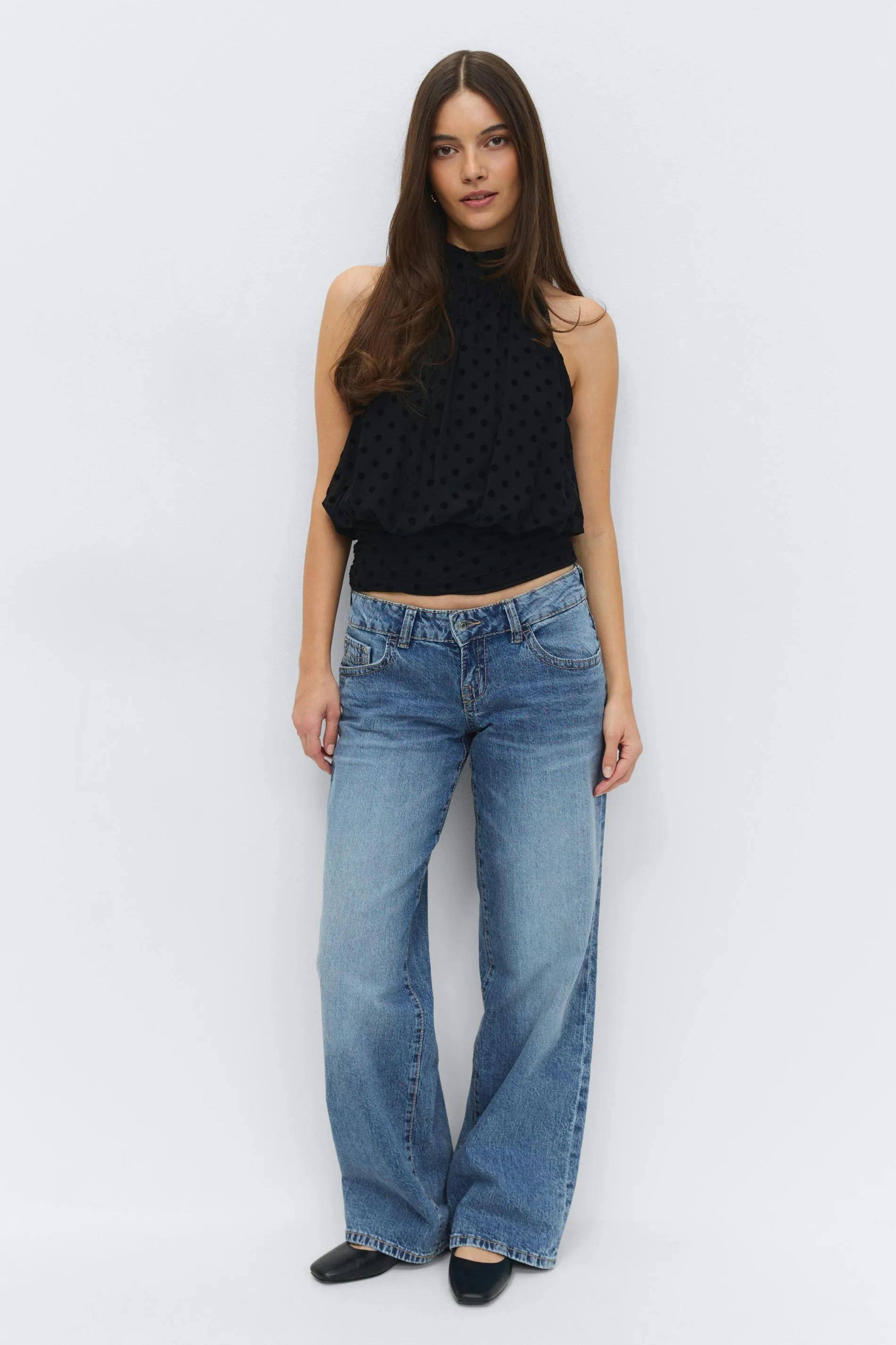 Ultra low wide jeans