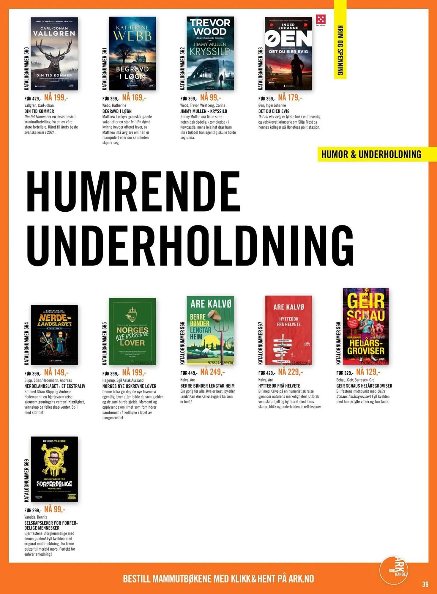 Ark Bokhandel kundeavis fra 16. februar til 9. mars 2026 - kundeavisside 39