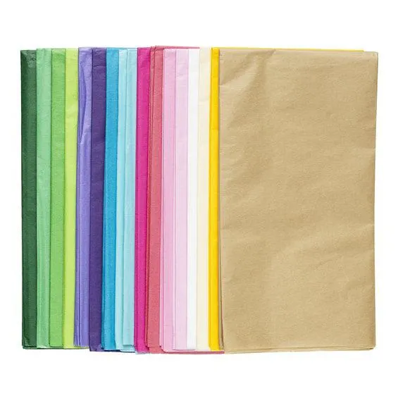 Silkepapir 68 ark vårfarger