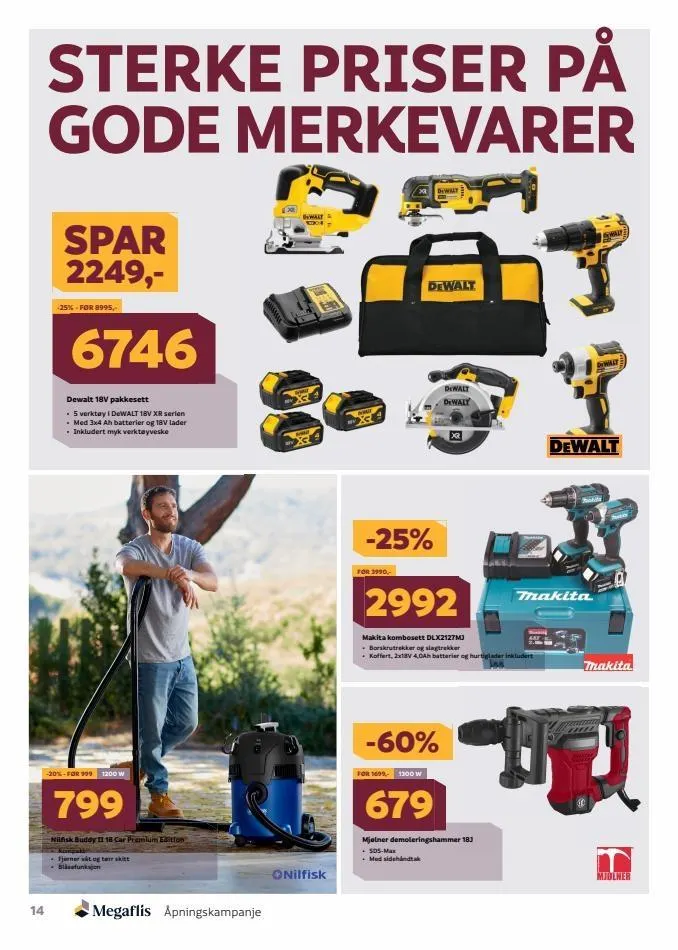 Megaflis kundeavis til 21.09.2023 fra 18. september til 21. september 2023 - kundeavisside 14