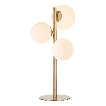 BORDLAMPE MARKSLÖJD BRONX MESSING/HVIT