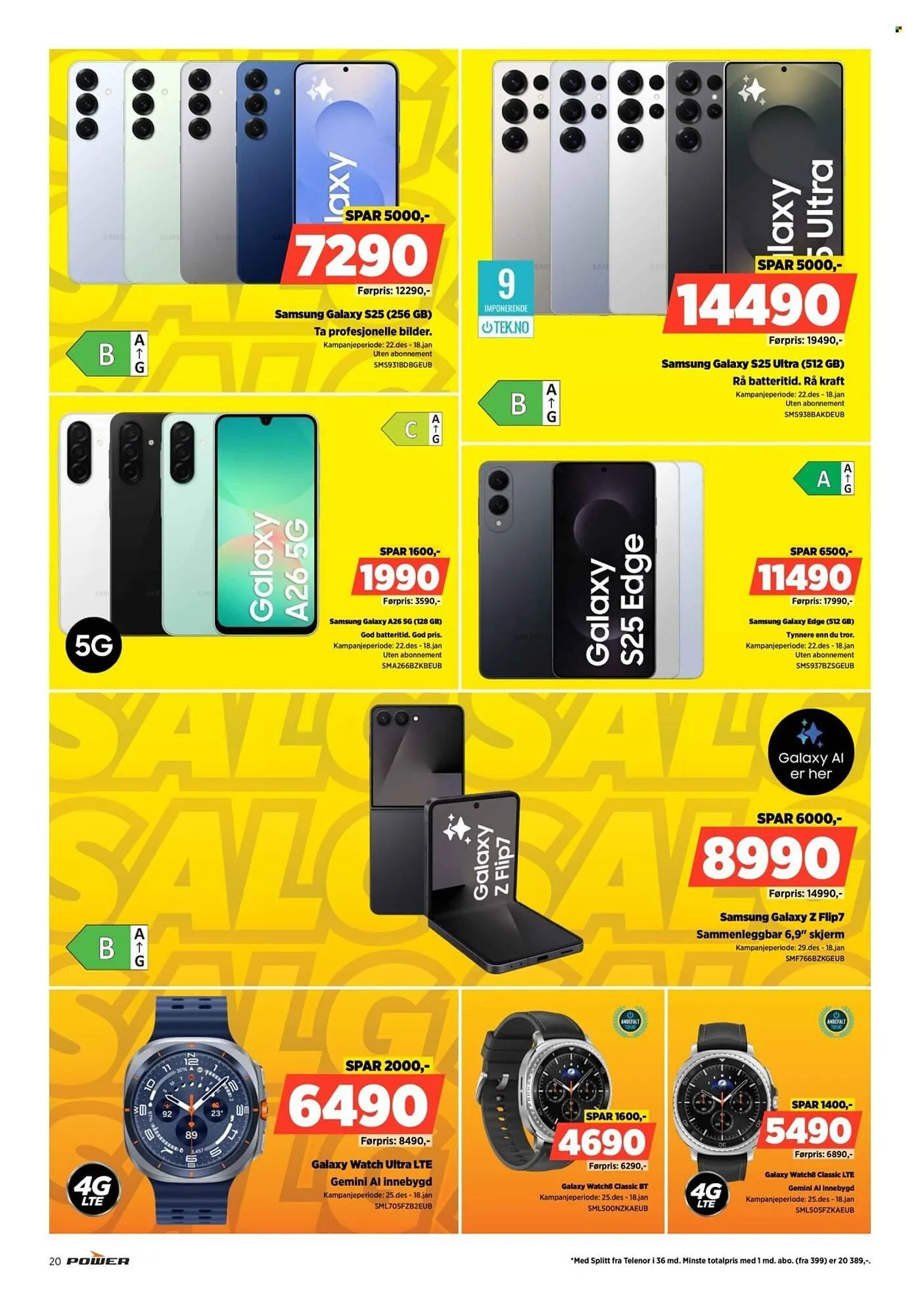 POWER kundeavis fra 1. januar til 4. januar 2026 - kundeavisside 20