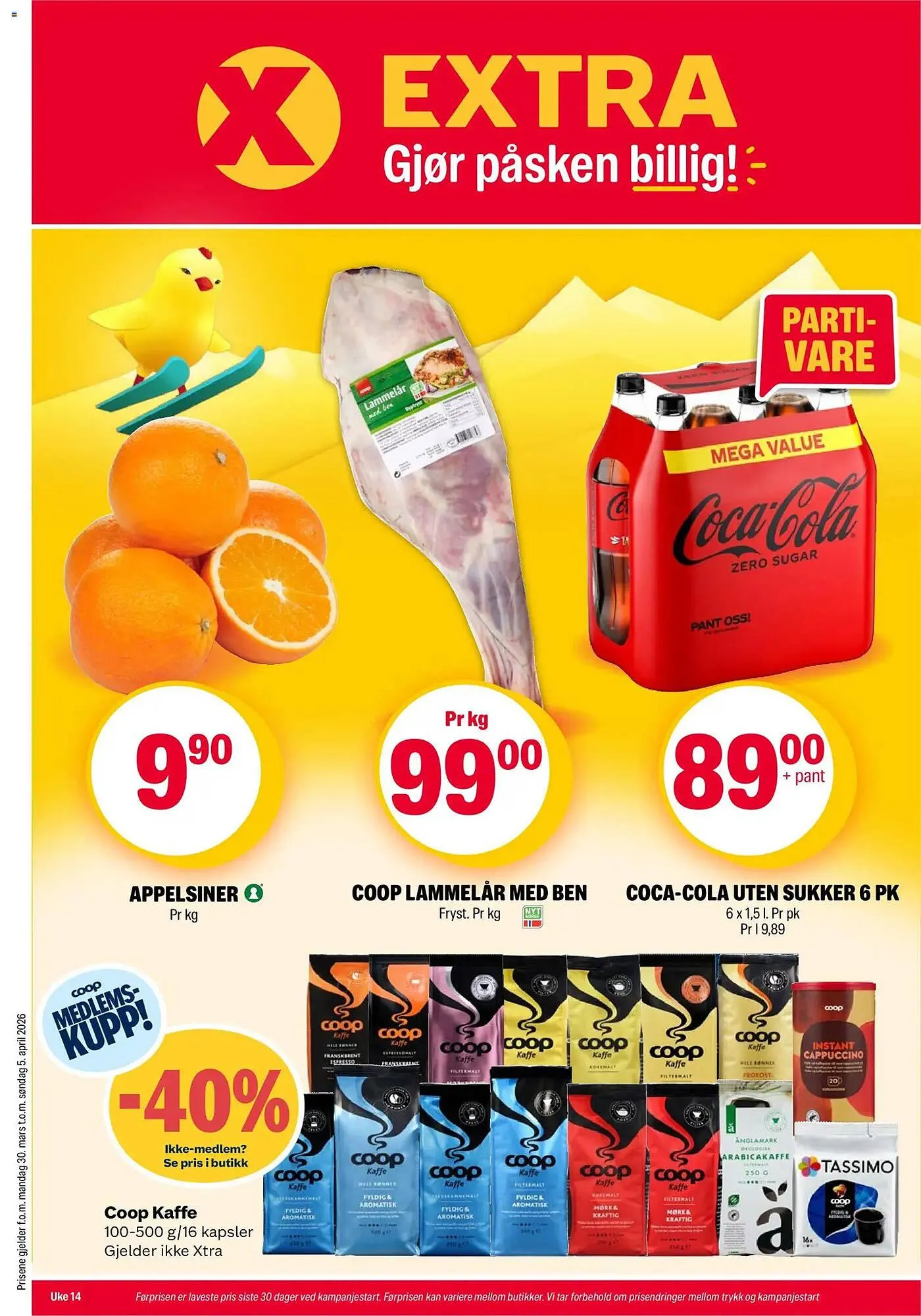 Coop Extra kundeavis fra 30. mars til 5. april 2026 - kundeavisside 1