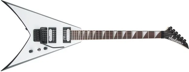 Jackson JS Series King V™ JS32, Amaranth Fingerboard, White with Black Bevels