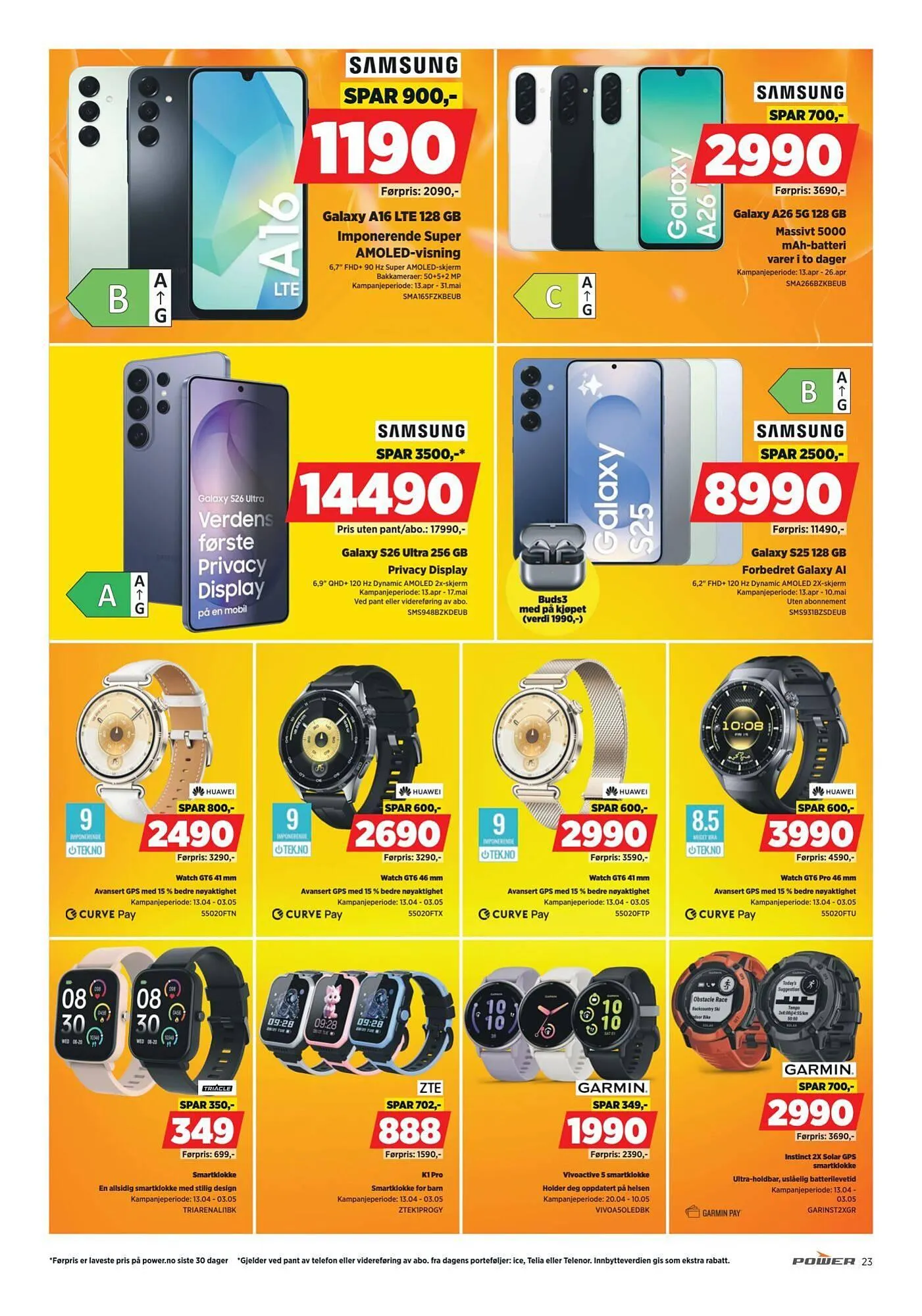 POWER kundeavis fra 20. april til 27. april 2026 - kundeavisside 23
