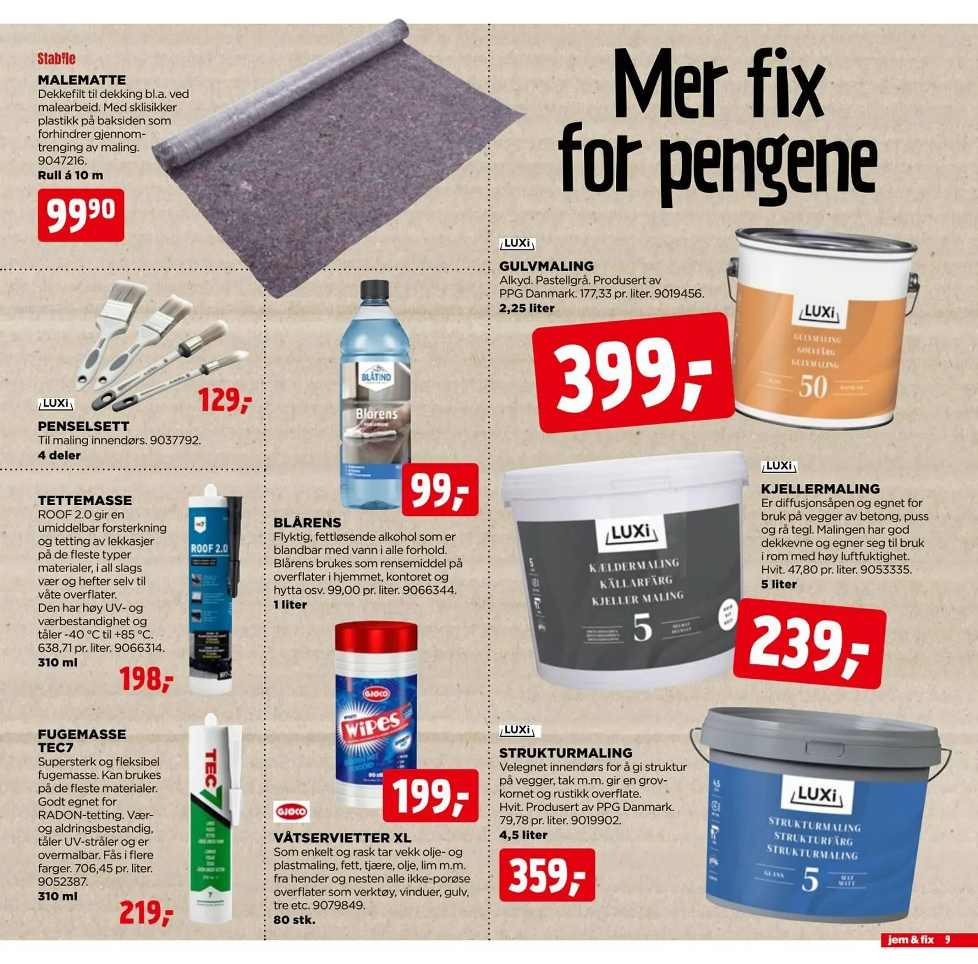 Jem & fix kundeavis fra 30. november til 7. desember 2025 - kundeavisside 9