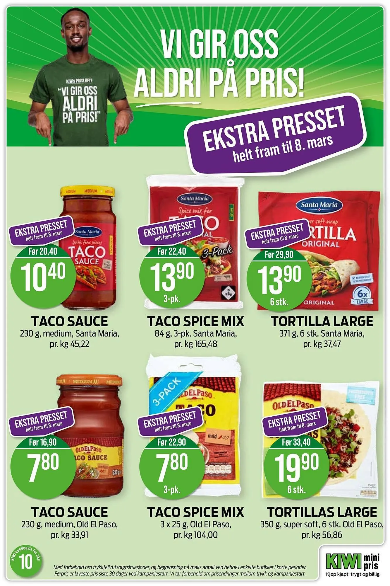 Kiwi kundeavis fra 2. mars til 9. mars 2026 - kundeavisside 10