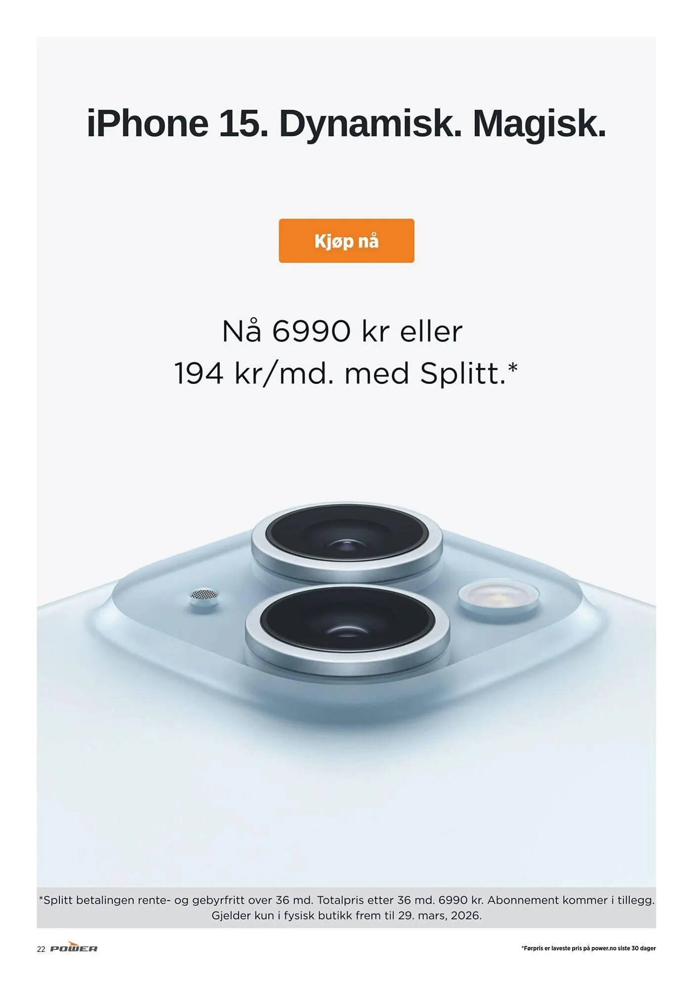 POWER kundeavis fra 30. mars til 7. april 2026 - kundeavisside 22