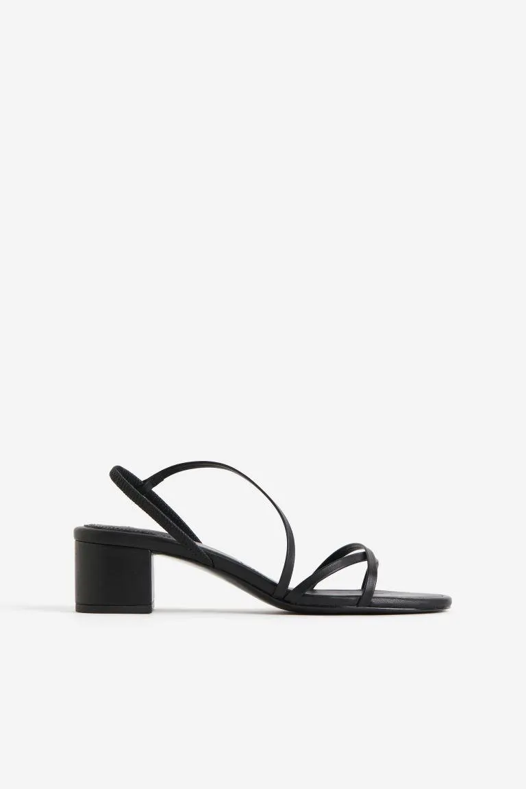 Sandaler med blokkhæl