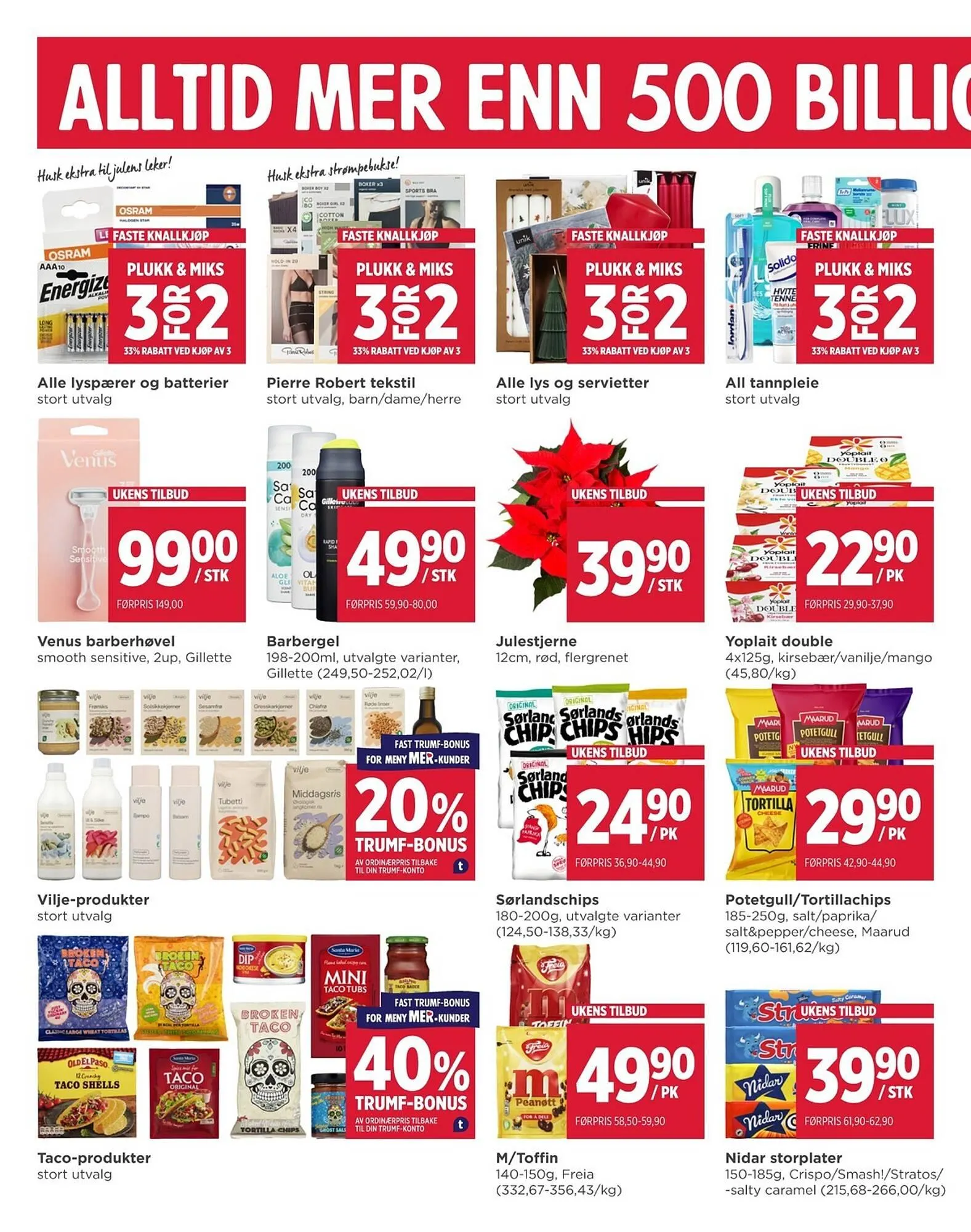 Meny kundeavis fra 14. desember til 24. desember 2025 - kundeavisside 10