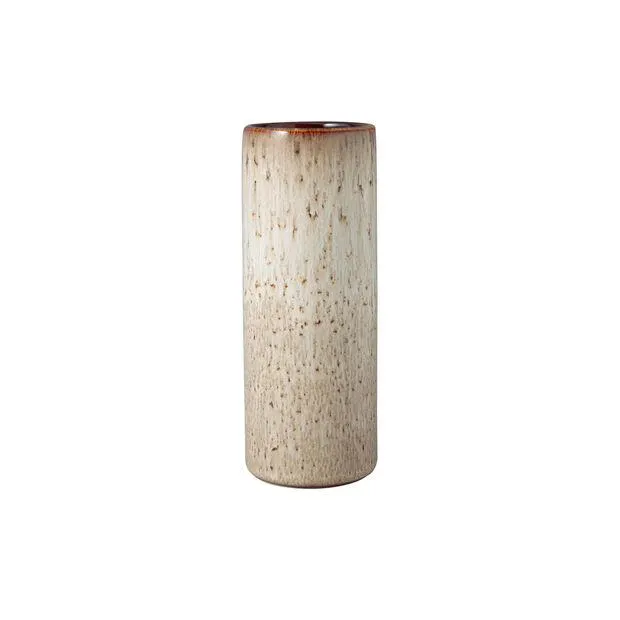 Lave Home cylinder vase, 7.5 x 7.5 x 20 cm, Beige