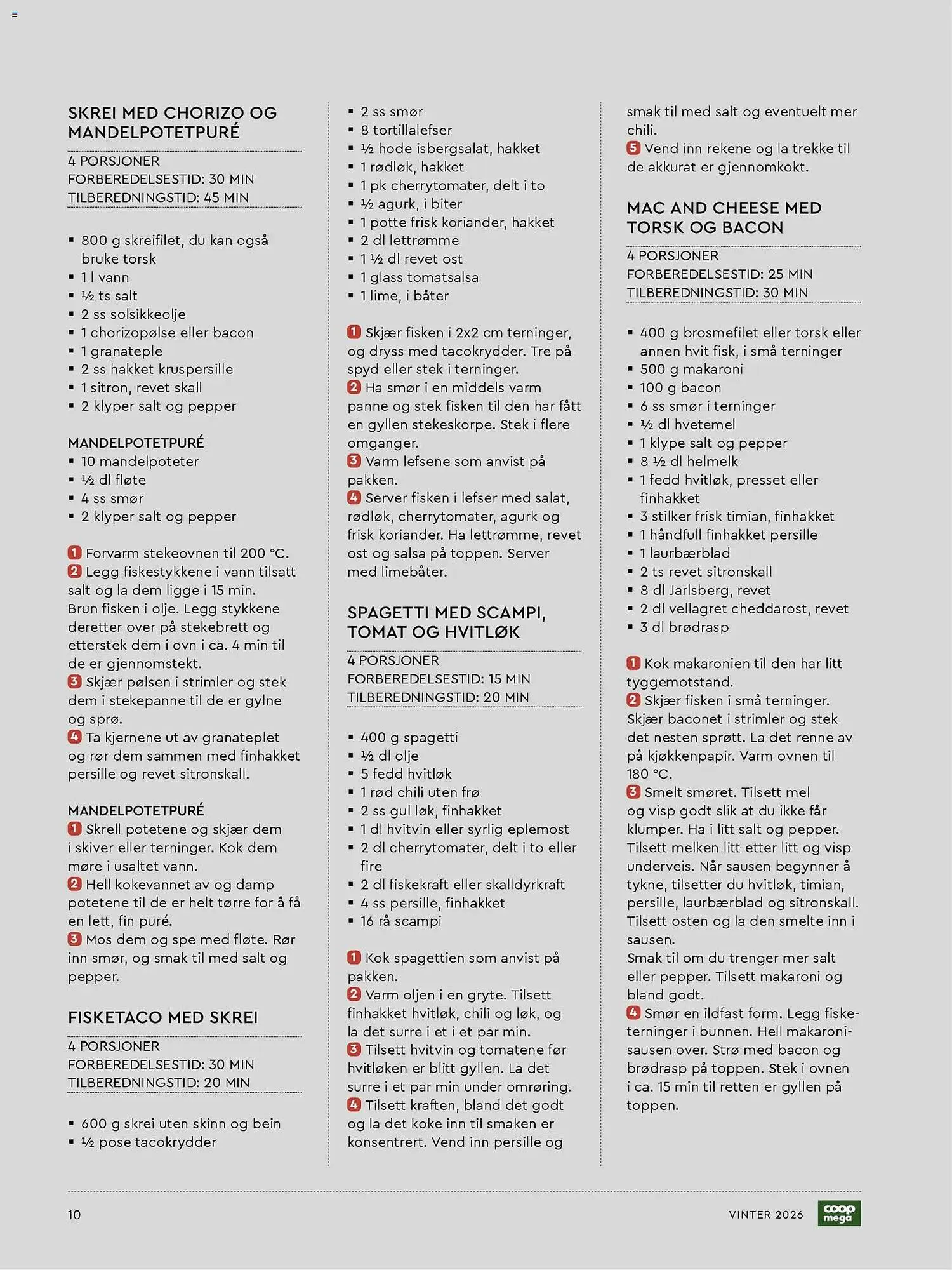 Coop Mega kundeavis fra 7. januar til 6. mars 2026 - kundeavisside 10