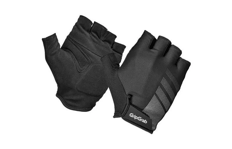 GripGrab Ride RC Lite Sykkelhansker - Polstret, Korte Fingre, Sort