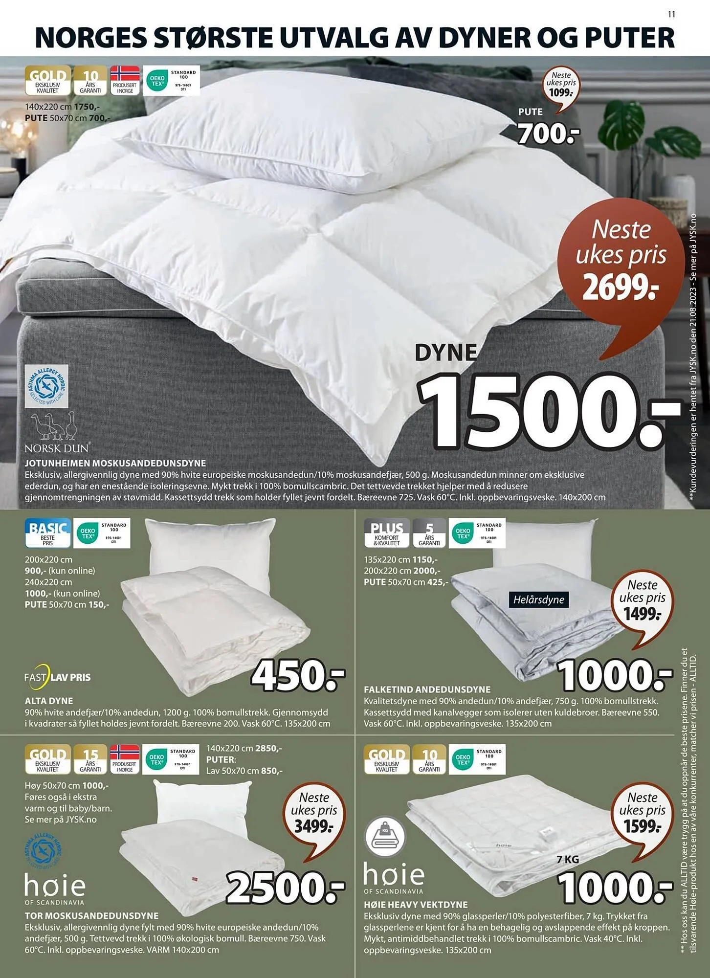 JYSK Kundeavis fra 17. september til 23. september 2023 - kundeavisside 11