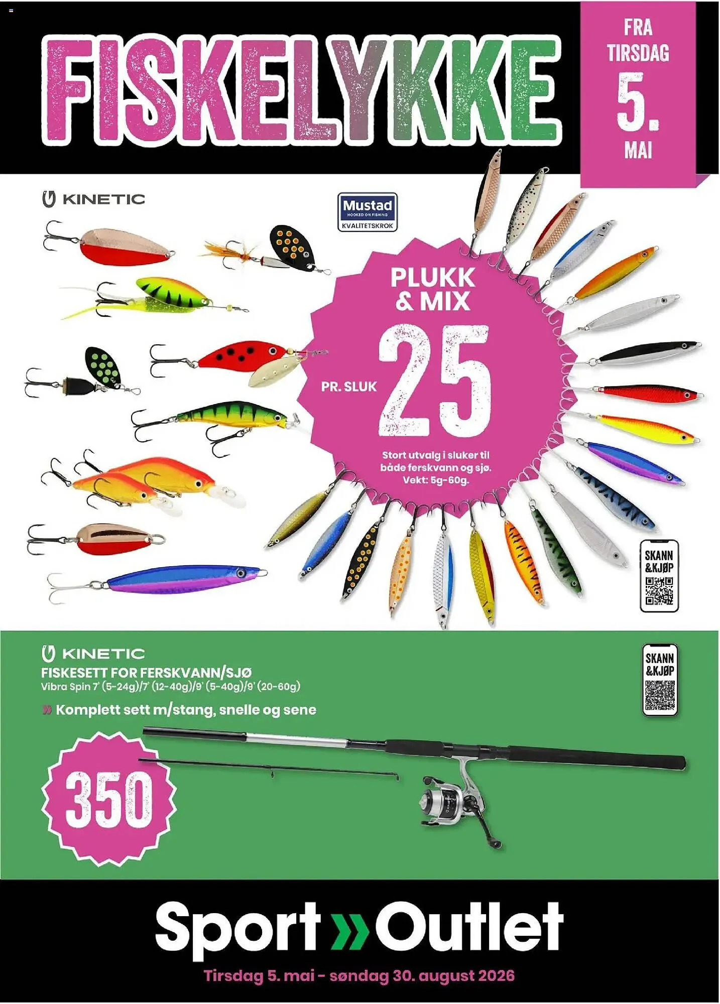 Sport Outlet kundeavis fra 5. mai til 30. august 2026 - kundeavisside 1