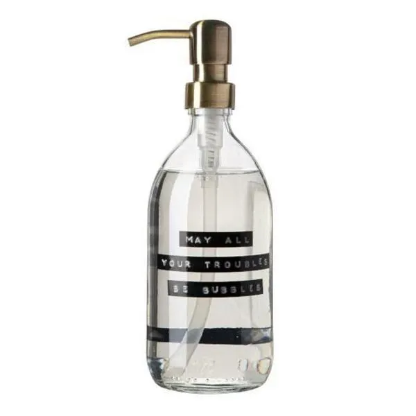 Håndsåpe m/pumpe 0,5L klar/messing