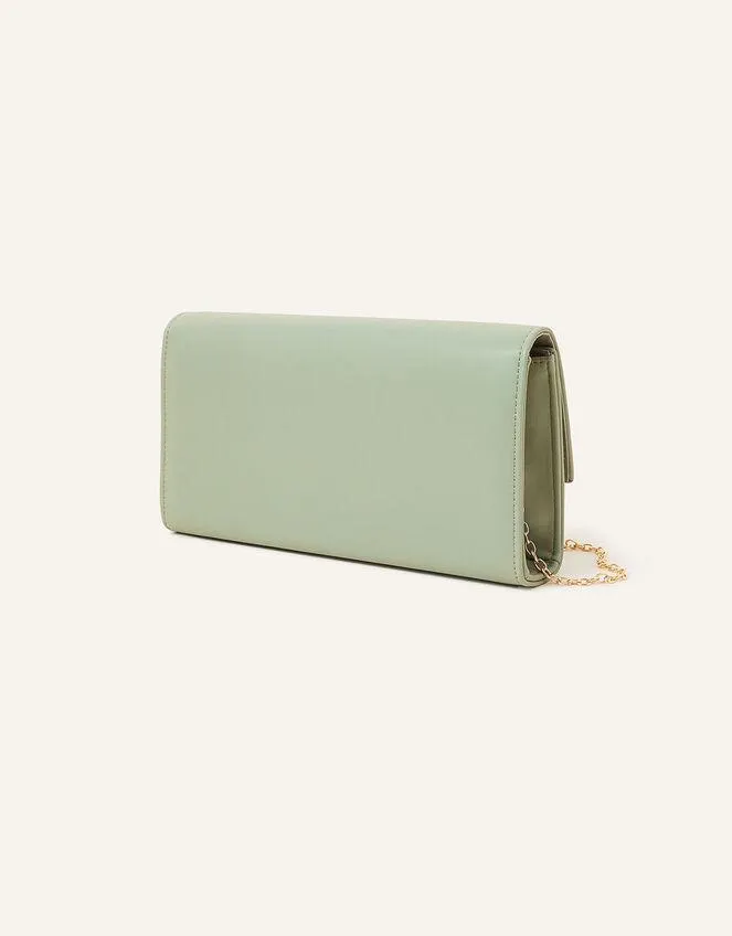 Clean Bar Clutch Bag Green