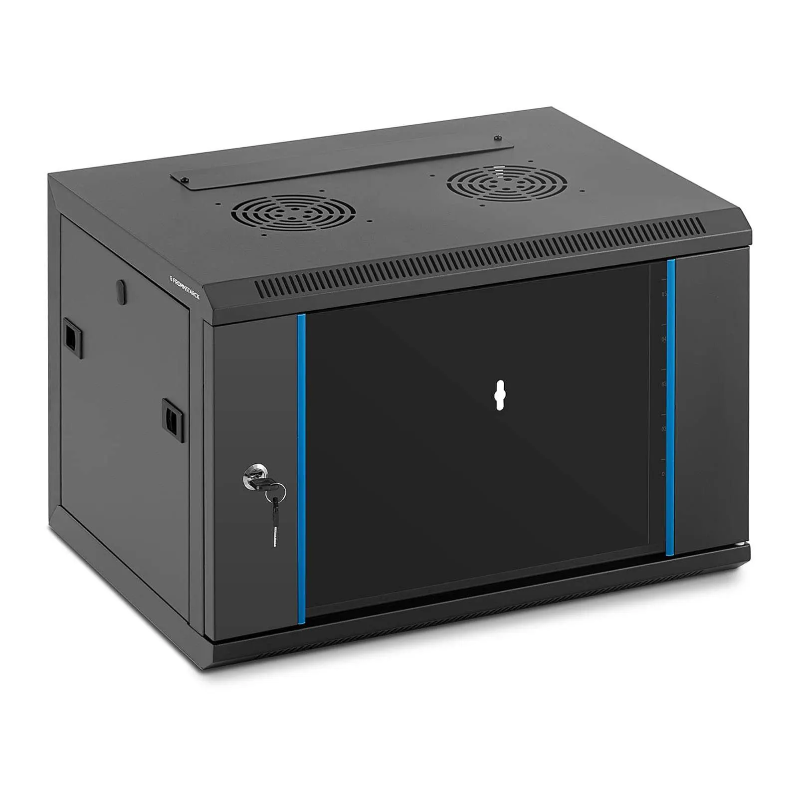 Rack-kabinett - 19 tommer - 6 U - låsbart - opptil 60 kg - Black