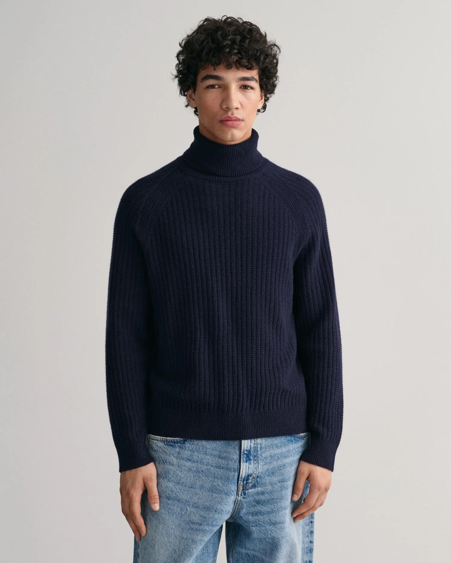 Teksturert turtleneck genser