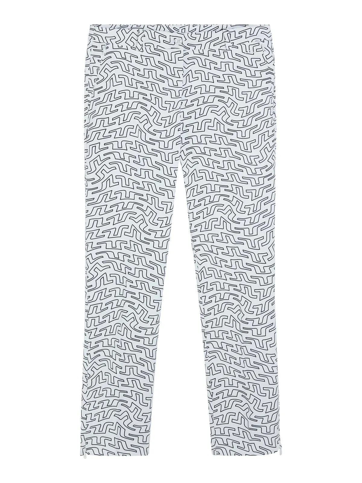 Pia Print Pant White Outline Bridge Swirl