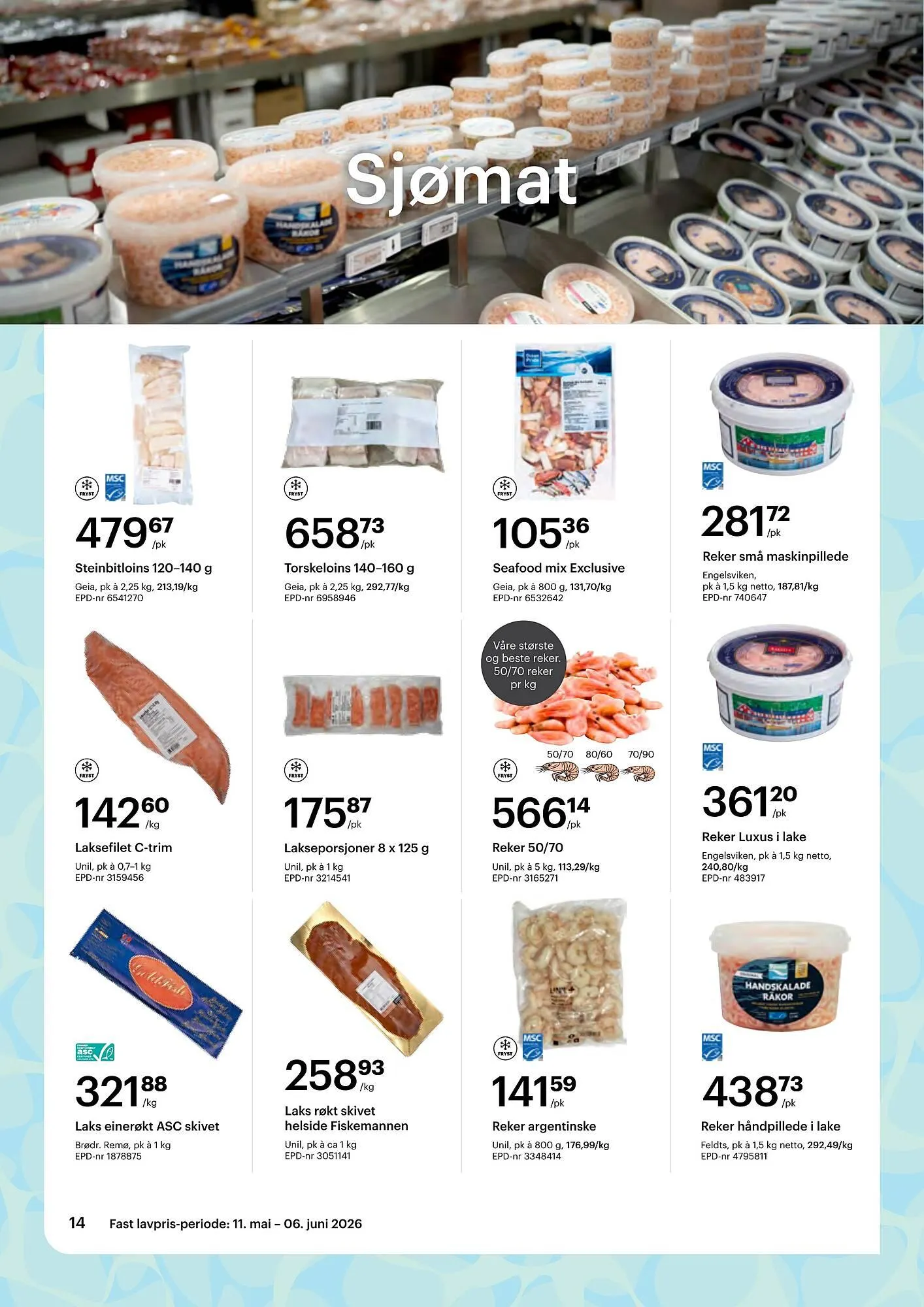 Storcash kundeavis fra 11. mai til 6. juni 2026 - kundeavisside 14