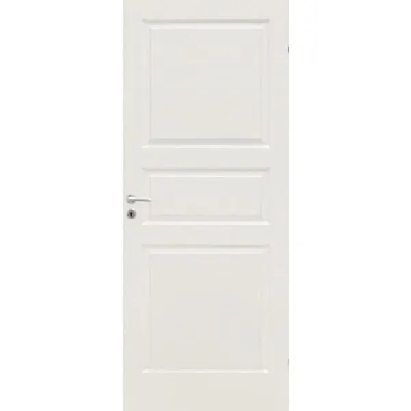 Solid Dørblad tradisjon formpresset 3 speil 9x20 hvit ncs s0502-y